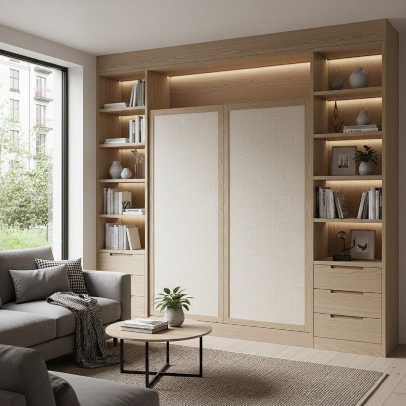 Custom Bookcase Installation